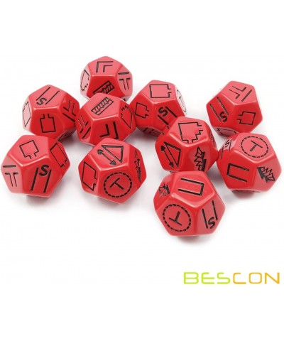 Bescon's Dungeon and Wilderness Terrain Dungeon Feature and Treasure Type Dice Set 4 Piece Proprietary Polyhedral RPG Dice Se...