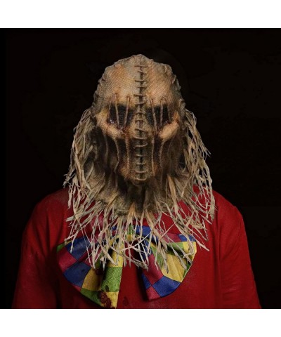 Halloween Scarecrow Mask Handmade Halloween Headdress Funny Props Horror Atmosphere Masquerade Mask Cosplay Party Props $26.6...