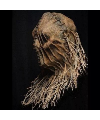 Halloween Scarecrow Mask Handmade Halloween Headdress Funny Props Horror Atmosphere Masquerade Mask Cosplay Party Props $26.6...