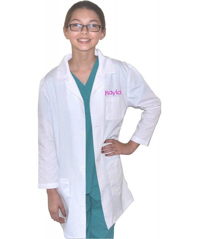 Custom Kids Lab Coat Includes Embroidered Name Size 8/10 White $49.87 Kids' Costumes