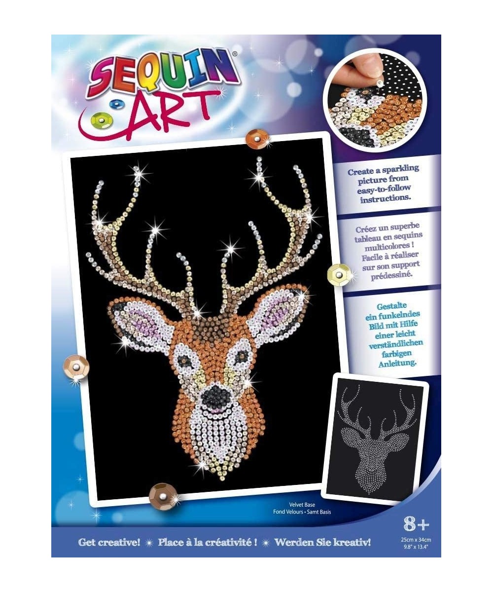 Blue Stag Head Sparkling Arts and Crafts Kit Creative Crafts for Adults and Kids $60.72 Craft Kits