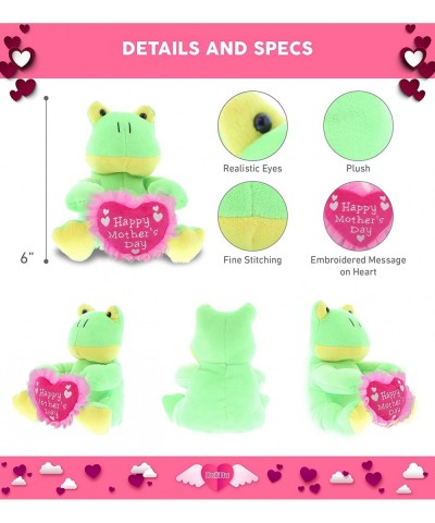 Happy Mother's Day Super Soft Plush Sitting Frog Figure - Cute Stuffed Animal with Pink Heart Message for Best Mommy Grandma ...