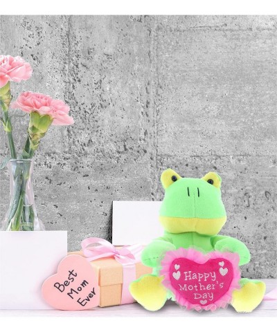 Happy Mother's Day Super Soft Plush Sitting Frog Figure - Cute Stuffed Animal with Pink Heart Message for Best Mommy Grandma ...