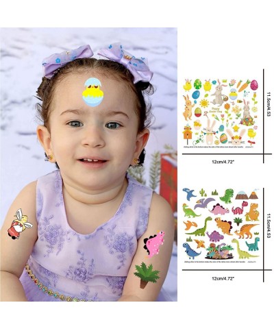 380 Styles (16 Sheets) Temporary Tattoo for Kids Mixed Styles Fake Tattoos Stickers with Dinosaur/Outer Space/Dolphin/Shark/R...