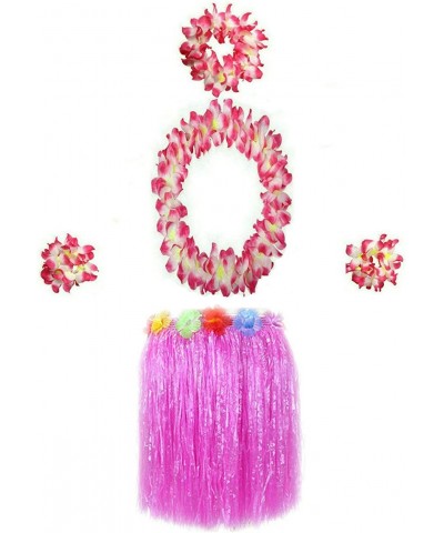 Hawaiian Luau Hula Grass Skirt with Large Flower Costume Set for Dance Performance Party Decorations Favors Supplies $20.97 K...