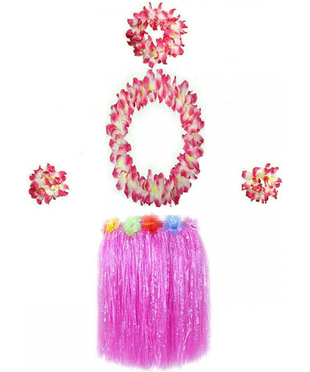 Hawaiian Luau Hula Grass Skirt with Large Flower Costume Set for Dance Performance Party Decorations Favors Supplies $20.97 K...