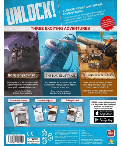 UNLOCK! Mystery Adventures Card Game | Escape Room Games for Adults and Kids | Mystery Games for Family Game Night | Ages 10 ...