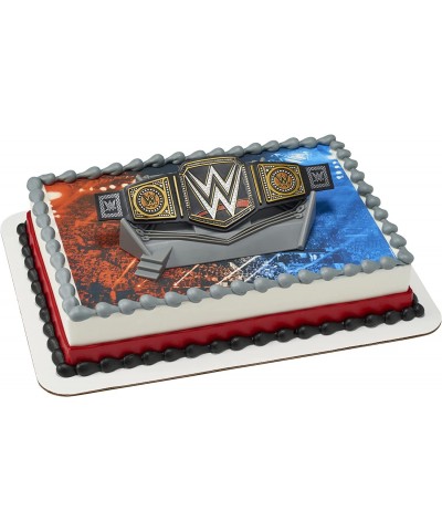 DecoSet? WWE Wrestler Championship Ring Cake Topper 2-Piece Decorations Set with Wrestling Belt and Base $23.07 Kids' Party D...