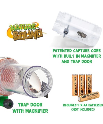 Bug Catcher Vacuum with Light Up Critter Habitat Case for Backyard Exploration - Complete Kit for Kids Includes Vacuum and Ca...