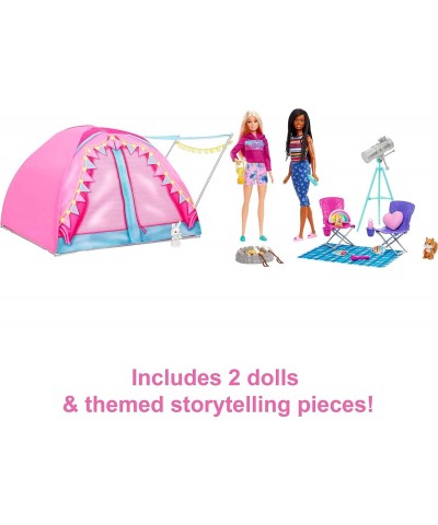 It Takes Two Camping Playset with Tent 2 Dolls & 20 Pieces Including Animals Telescope & Accessories Toy for 3 Year Olds & Up...