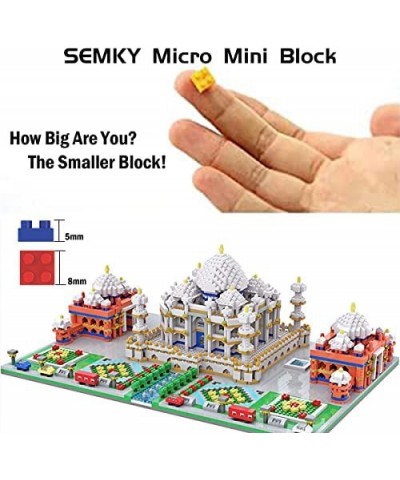 Micro Mini Blocks Taj Mahal Famous Landmark Model Set (5477Pieces) -Building and Architecture Toys Gifts for Kid and Adult $9...