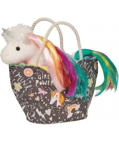 Girl Power Sassy Sak with Rainbow Unicorn Plush Stuffed Animal $32.18 Plush Purses