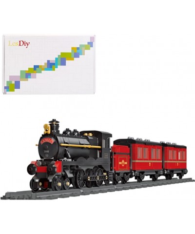 Retro Red Steam Train Model Building Blocks Set 789+ Pcs Bricks Train Model with Train Rail $87.16 Toy Vehicle Playsets