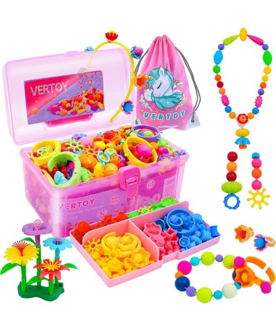 Girls Toys pop Beads Jewelry Making kit for Toddlers - Arts and Crafts kit for Girls Age 3 4 5 6 7 8 Year Old Necklace Bracel...