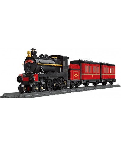 Retro Red Steam Train Model Building Blocks Set 789+ Pcs Bricks Train Model with Train Rail $87.16 Toy Vehicle Playsets