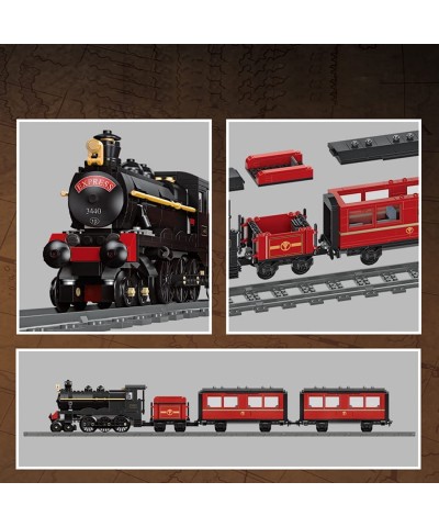 Retro Red Steam Train Model Building Blocks Set 789+ Pcs Bricks Train Model with Train Rail $87.16 Toy Vehicle Playsets