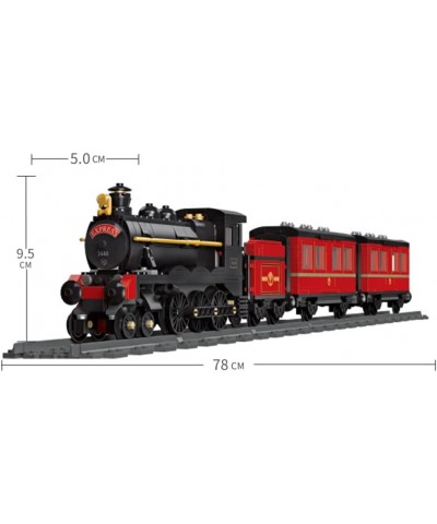 Retro Red Steam Train Model Building Blocks Set 789+ Pcs Bricks Train Model with Train Rail $87.16 Toy Vehicle Playsets