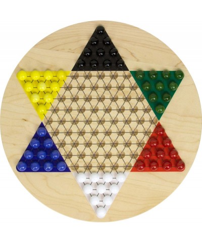 Printed Maple Chinese Checkers - Made in USA $75.21 Board Games