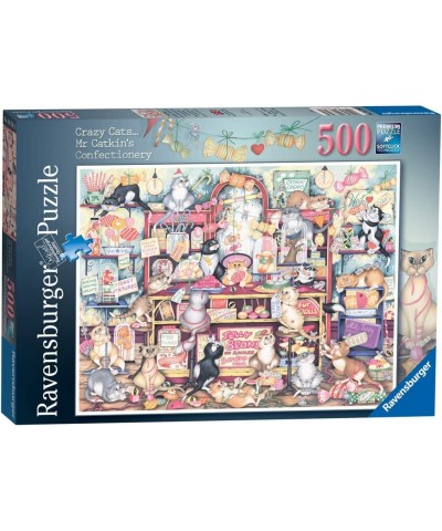 16756 Crazy Cats Mr Catkin's Confectionery 500 Piece Jigsaw Puzzle for Adults & for Kids Age 10 and Up $39.73 Jigsaw Puzzles