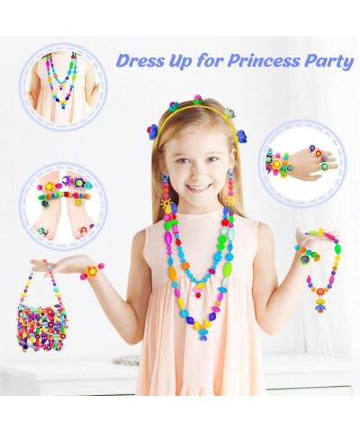 Girls Toys pop Beads Jewelry Making kit for Toddlers - Arts and Crafts kit for Girls Age 3 4 5 6 7 8 Year Old Necklace Bracel...