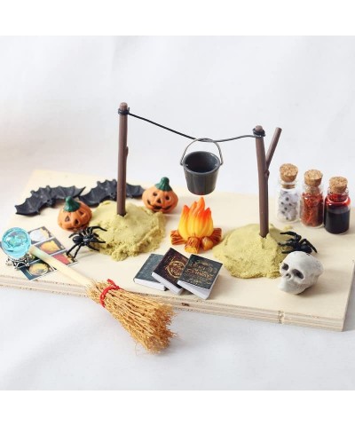 Dollhouse Decoration Accessories 1:12 Dollhouse Ornament Mini Halloween Horror Decoration Set $24.73 Dollhouse Accessories