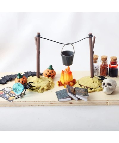 Dollhouse Decoration Accessories 1:12 Dollhouse Ornament Mini Halloween Horror Decoration Set $24.73 Dollhouse Accessories