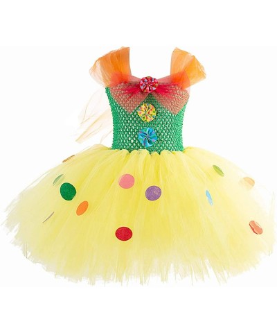 Circus Clown Girl Costume Handmade Tutu Dress Kids Funny Role Play Halloween Christmas Carnival Outfits w/Hair Hoop $25.23 Ki...