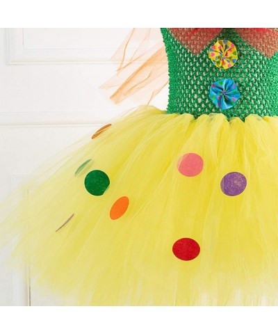 Circus Clown Girl Costume Handmade Tutu Dress Kids Funny Role Play Halloween Christmas Carnival Outfits w/Hair Hoop $25.23 Ki...