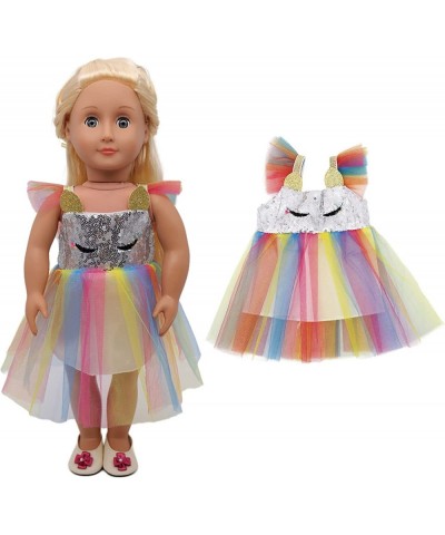 8 Sets Handmade Fashion American 18 inch Doll Clothes Party Dress Casual Outfits Dolls Accessories Girl Gifts $27.54 Doll Acc...