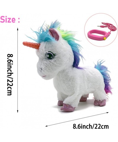 Walking Unicorn Toy with Remote Control Leash Light-Up Horn Electronic Pets Unicorn Pony Interactive Toys Horse Unicorn Gift ...