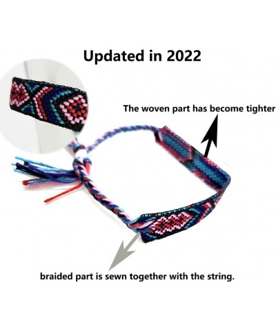 Woven Friendship Bracelets [2022 Update]Braided Bracelets String Adjustable Nepal Bracelet Mexico Wave Anklet for Best Friend...