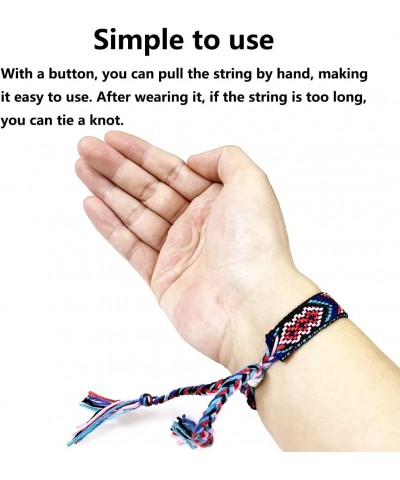 Woven Friendship Bracelets [2022 Update]Braided Bracelets String Adjustable Nepal Bracelet Mexico Wave Anklet for Best Friend...