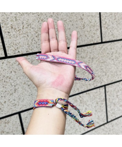 Woven Friendship Bracelets [2022 Update]Braided Bracelets String Adjustable Nepal Bracelet Mexico Wave Anklet for Best Friend...