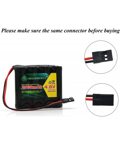 4.8v 2000mAh NiMH RC Receiver RX Battery with Hitec Connector for RC Cars and Airplanes(1 Pack) $21.16 Hobby Remote & App Con...