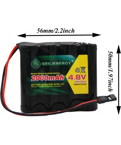 4.8v 2000mAh NiMH RC Receiver RX Battery with Hitec Connector for RC Cars and Airplanes(1 Pack) $21.16 Hobby Remote & App Con...