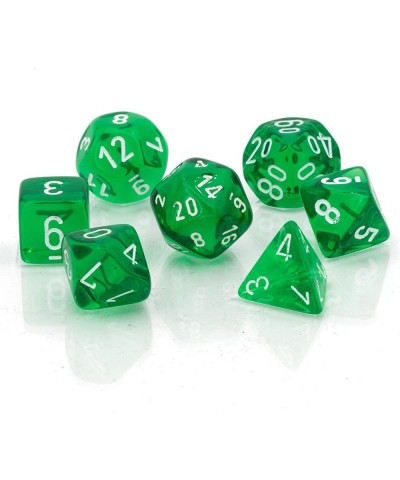 Polyhedral 7-Die Translucent Dice Set - Green $23.67 Game Accessories