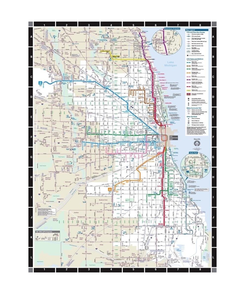 Transit Maps Chicago Transit Map - 500 Piece Jigsaw Puzzle $46.34 Jigsaw Puzzles