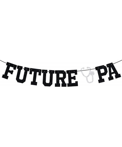 Future PA Banner - Congrats Nurse Grad Bunting Sign Medical School/Nursing School Graduation Party Decorations Supplies Black...