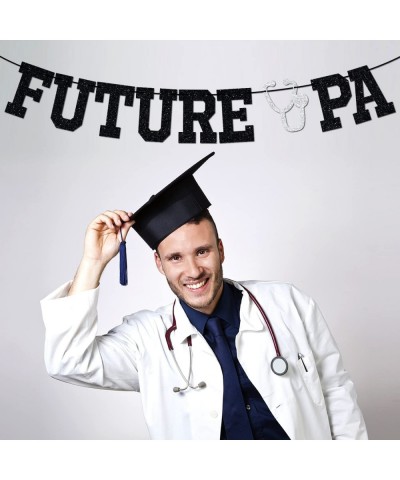 Future PA Banner - Congrats Nurse Grad Bunting Sign Medical School/Nursing School Graduation Party Decorations Supplies Black...