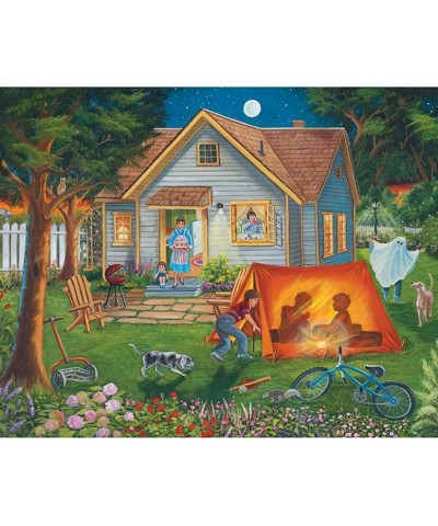 300 Large Piece Jigsaw Puzzle for Adults - Backyard Camping - Family Fun House Puzzle - by Artist Christine Carey - 300 pc Ji...