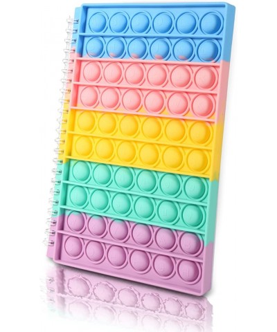 Bubble Fidget Notebook A5 Push Bubble Pop Up Notebook Spiral Notebook Stress Release for Students Office Home School (A) $14....