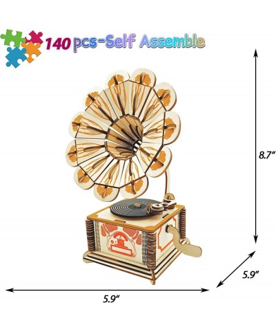 3D Wooden Puzzles for Adults and Kids Phonograph Wood Building Kits STEM Toys Crafts for Girls and Boys $21.87 3-D Puzzles