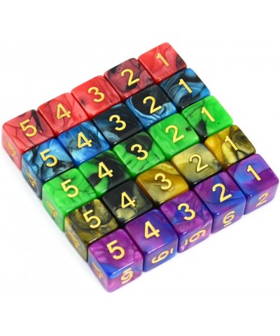 25-Pack D6 Six Sides 16mm Two Color Dice for DND MTG PRG Wow Table Games $15.27 Game Accessories