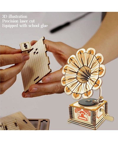 3D Wooden Puzzles for Adults and Kids Phonograph Wood Building Kits STEM Toys Crafts for Girls and Boys $21.87 3-D Puzzles