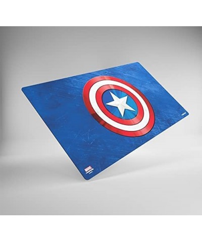 Marvel Champions Captain America Game Mat | Slip-Resistant 24" by 14" Rubber Mat | Designed for Use with Marvel Champions The...