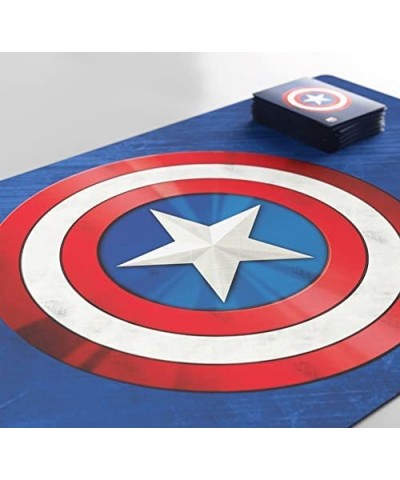 Marvel Champions Captain America Game Mat | Slip-Resistant 24" by 14" Rubber Mat | Designed for Use with Marvel Champions The...