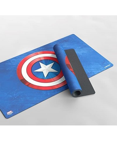 Marvel Champions Captain America Game Mat | Slip-Resistant 24" by 14" Rubber Mat | Designed for Use with Marvel Champions The...