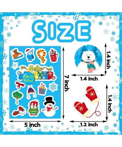 Winter Stickers 356 PCS Winter Stickers for Kids Winter Holiday Stickers Snowflake Snowman Stickers Hello Winter Stickers for...