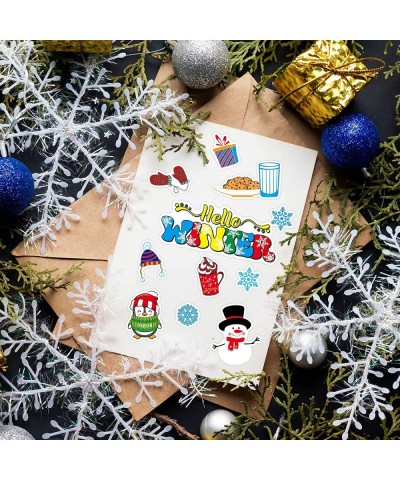 Winter Stickers 356 PCS Winter Stickers for Kids Winter Holiday Stickers Snowflake Snowman Stickers Hello Winter Stickers for...