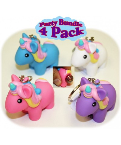 PooPoo Unicorn (Glitter Pooping Unicorns) Keychains Pink Blue Purple & White Complete Gift Set Party Bundle - 4 Pack $18.99 G...